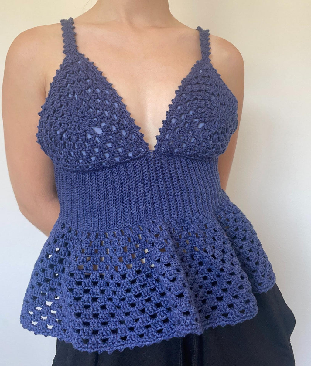 Evangeline Crochet Top Pattern, Beginner-Friendly (PDF Pattern)