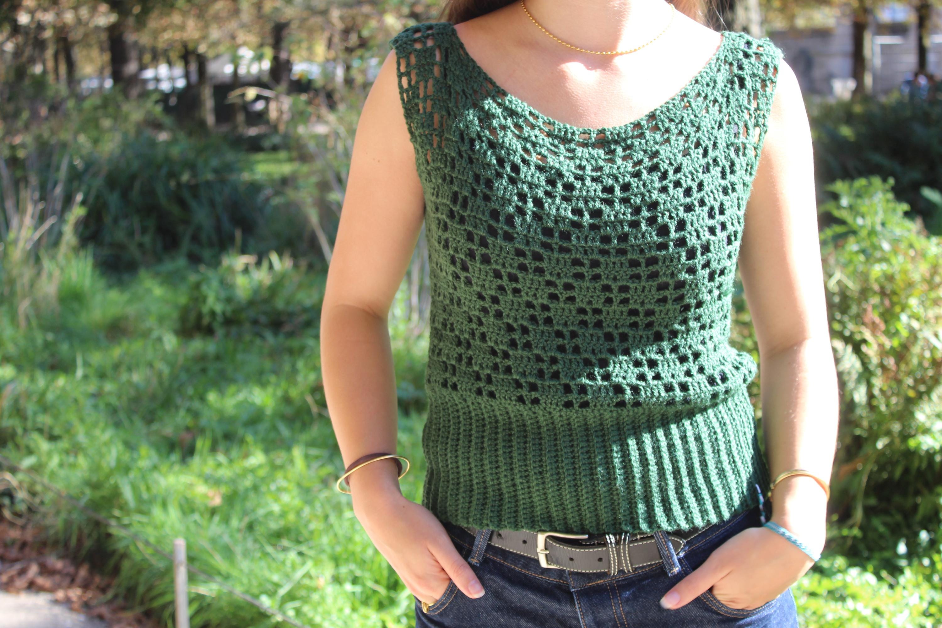 Orla Crochet Top Pattern: Beginner-Intermediate Friendly Tutorial (PDF Pattern)