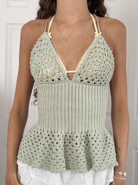 Evangeline Crochet Top Pattern, Beginner-Friendly (PDF Pattern)