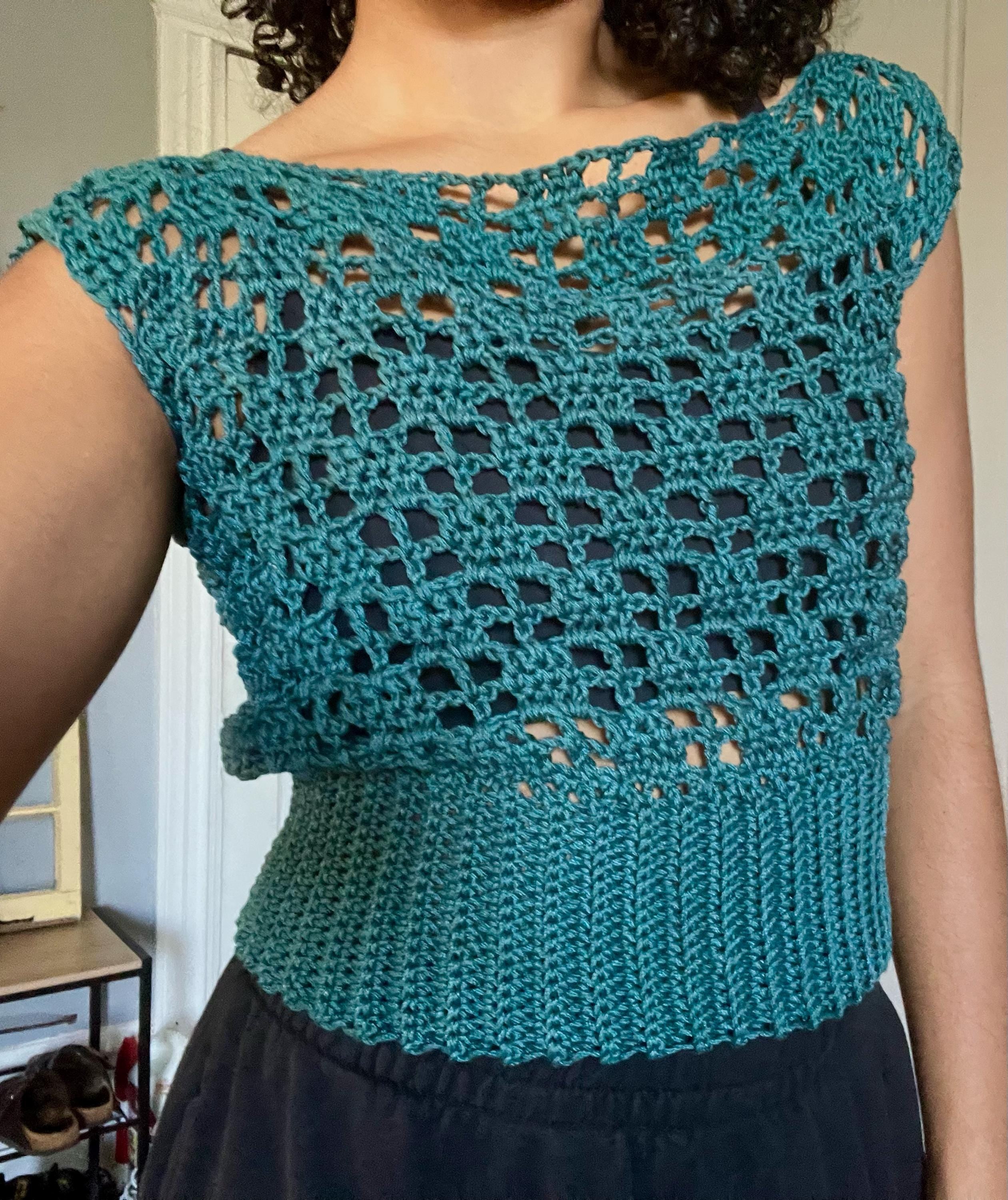 Orla Crochet Top Pattern: Beginner-Intermediate Friendly Tutorial (PDF Pattern)